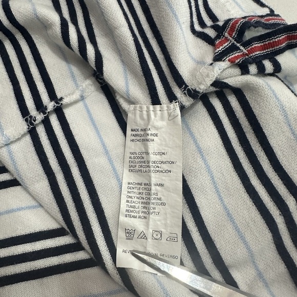 Izod Polo Shirt Men's S Blue Striped‎ Cotton Golf Short Sleeve Collared Classic - Picture 8 of 8
